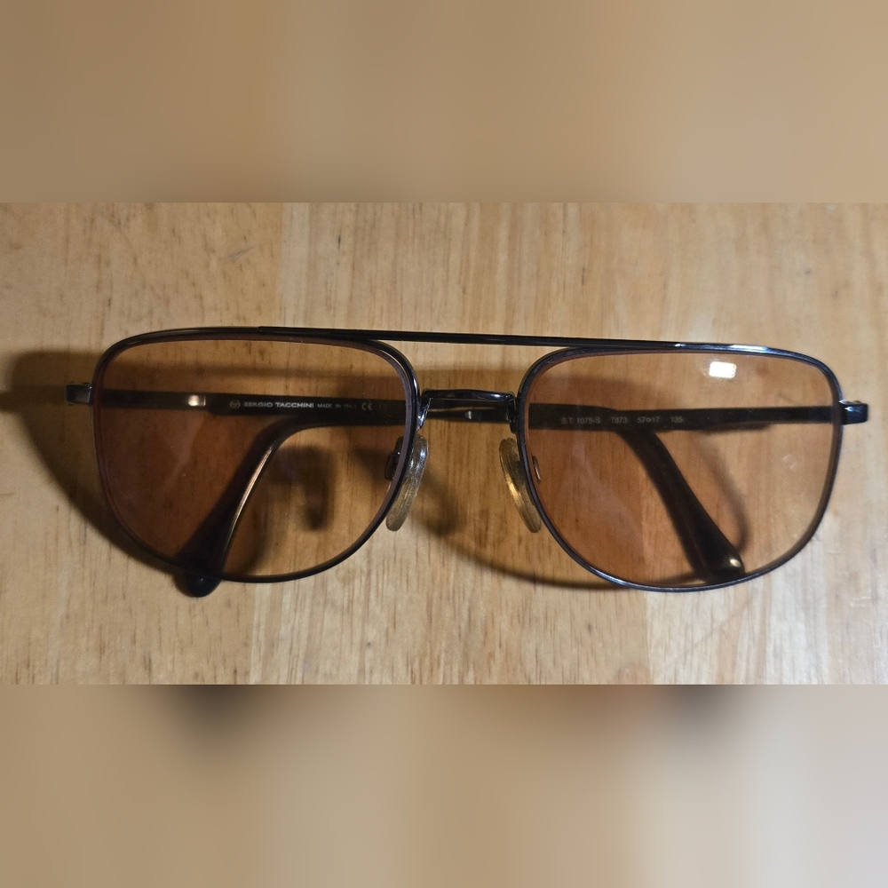 Vintage Sergio Tacchini Sunglasses Italy ST 1075-S T873 Graded Lens